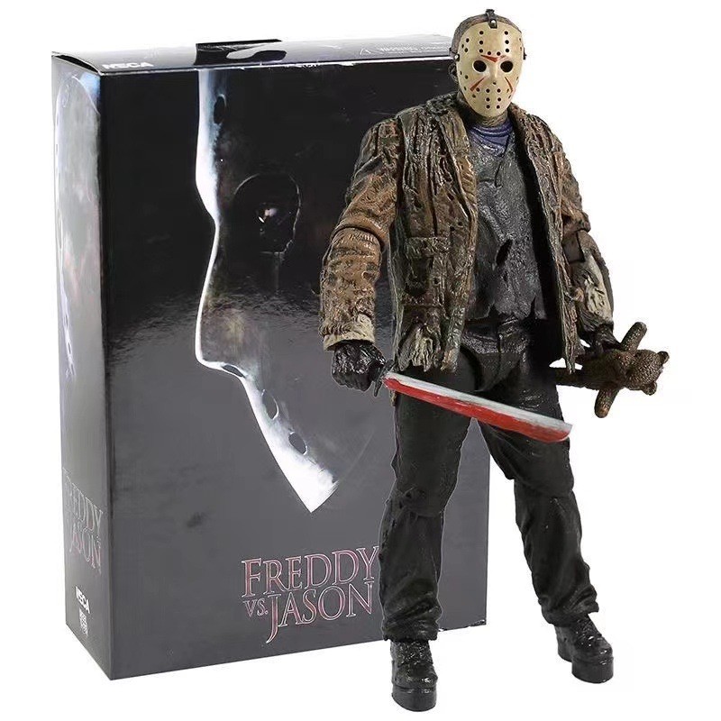 สินค้าใหม่ Ready Stock NECA Freddy vs Jason Freddy vs Jason Jason Inch Figure Doll Model20251201