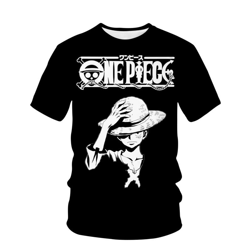 เสื้อยืด.Cosplay.Luffy.สำหรับ.ผู้ชายและผู้หญิง.แบบ.รอบคอดีไซน์.สบายๆ.เหมาะ.ทั้ง.cosplay.และ.สวมใส่งา