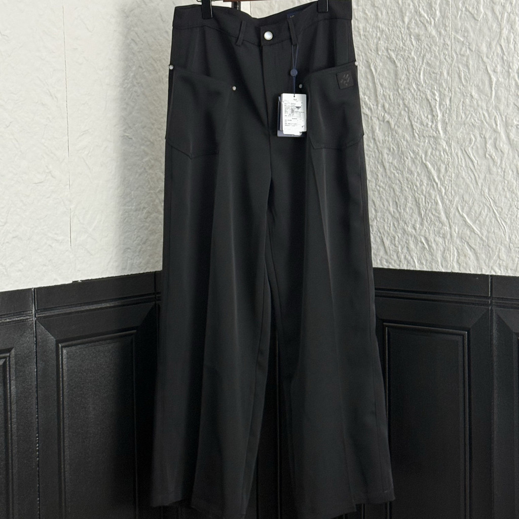 9SW4 LO**V 2025SS Autumn New Style Jiaer Same Style Leather Label Adjustable Belt Suit Pants