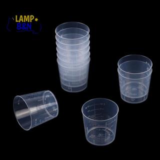 [B&N] 10 ชิ้น 60ML ห้องปฏิบัติการพลาสติกสําเร็จการศึกษาถ้วยต…