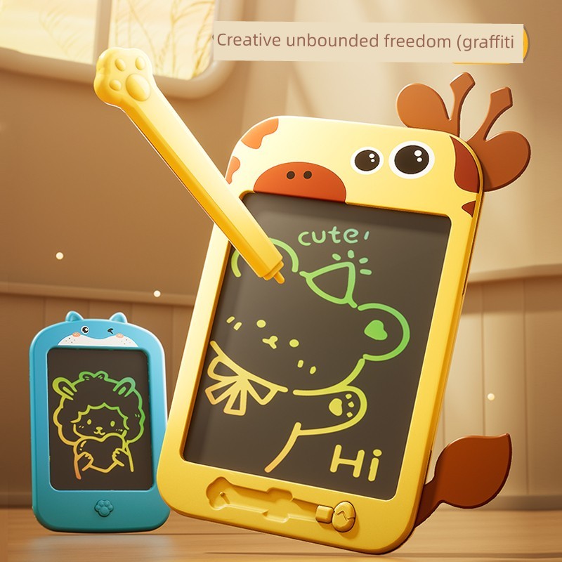กระดานลบได้ กระดานเขียนลบได้ กระดานวาดภาพ LCD อิเล็กทรอนิกส์สําหรับเด็กทารกหญิงใหม่คลิกเดียวล้างกระด