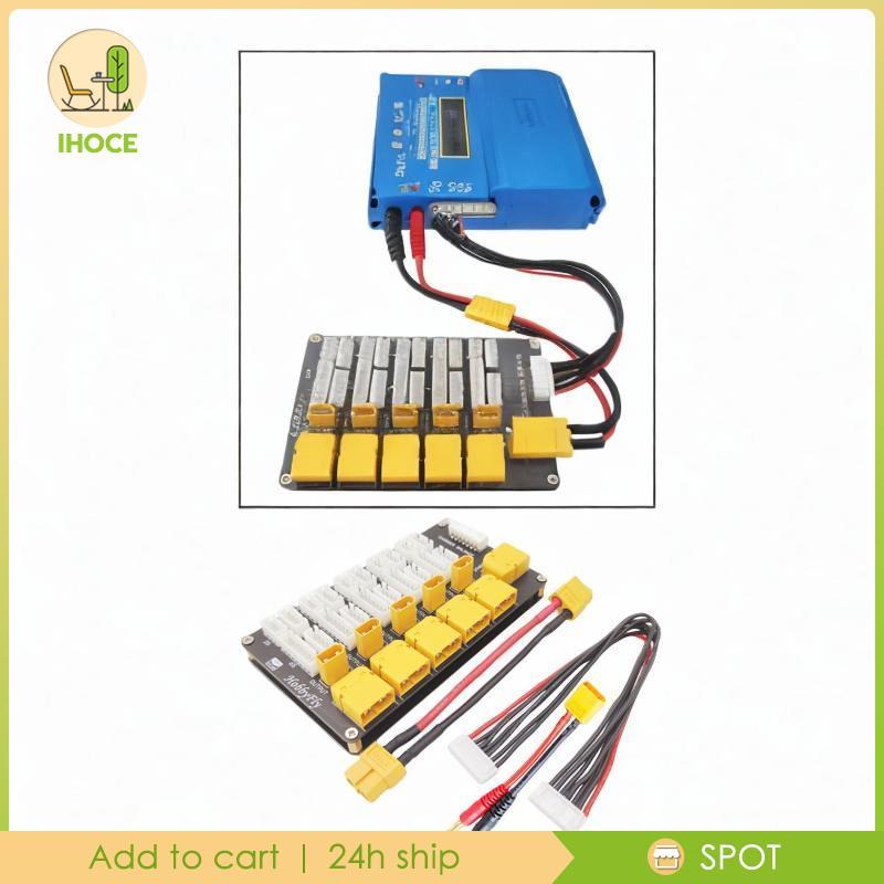 [Ihoce] อะแดปเตอร์แท่นชาร์จแบบขนาน 2-6S Q6 Connectors B6AC Imax B6 Charger Lipo