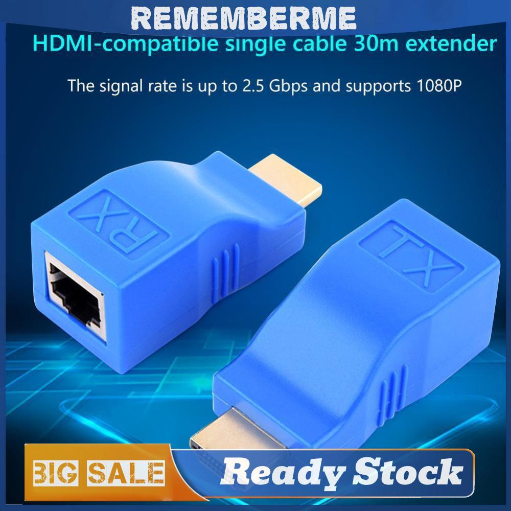 2 ชิ้น RJ45 4K HDMI-เข้ากันได้กับ Extender 30 M CAT5e Cat6 เครือข่ายอีเธอร์เน็ต LAN