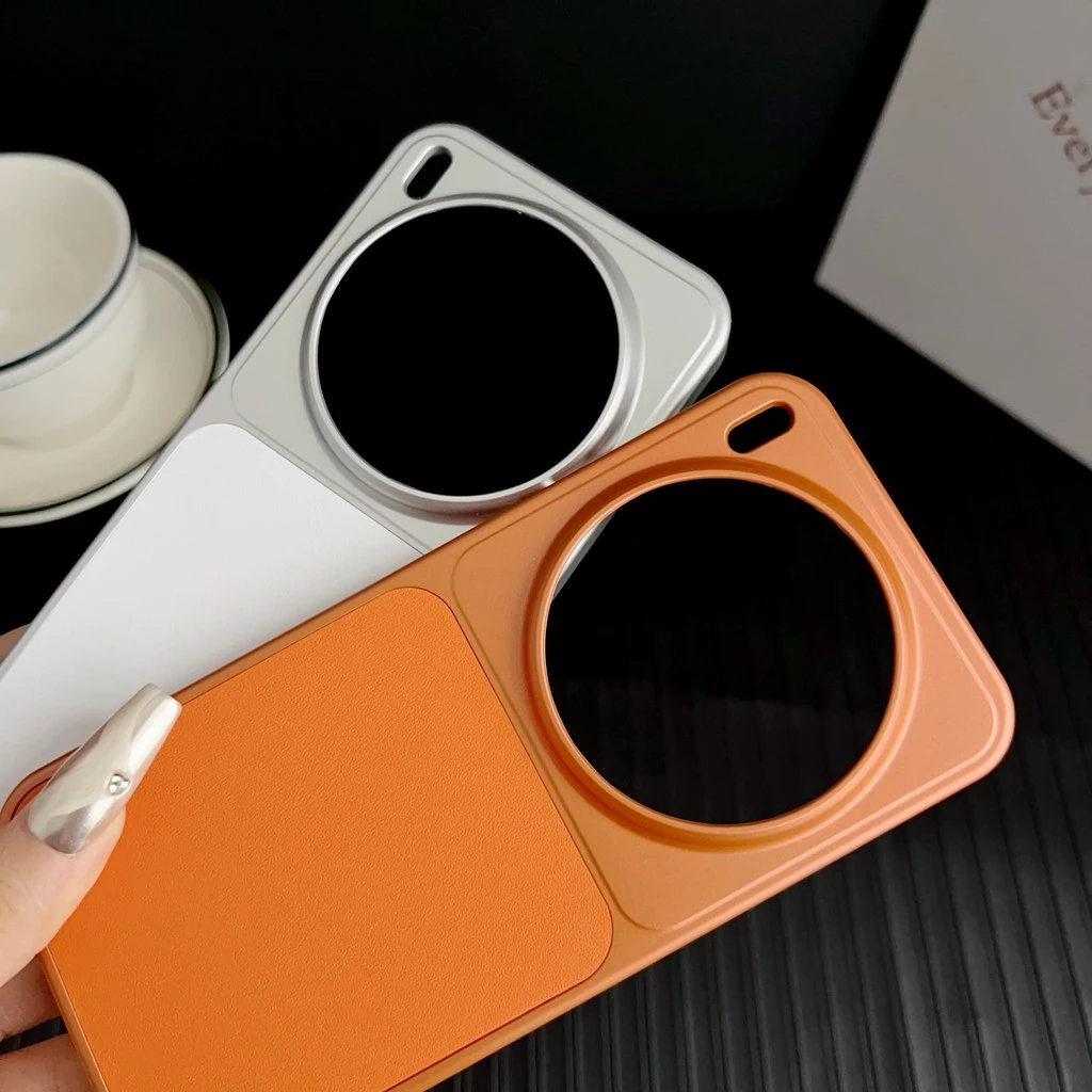 สําหรับ VIVO X300 Pro S X200 Ultra Plain Leather Magnetic Large Hole เคสโทรศัพท์