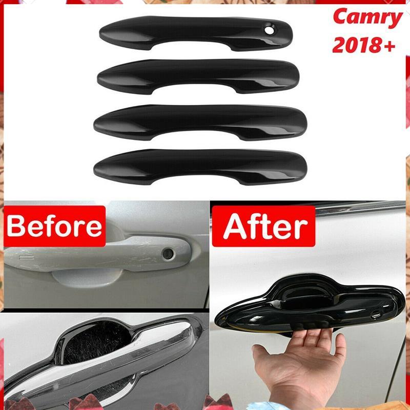 สําหรับ XV70 2018-2021 สีดําเงาด้านข้างมือจับประตูปกตัด