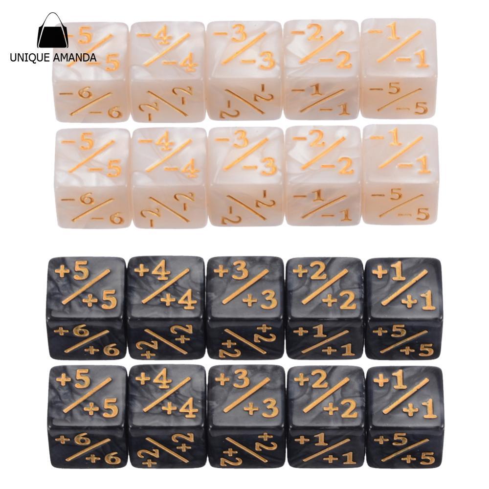 10 ชิ้น D6 Dice Counters Token Dice 6 ด้านเคาน์เตอร์ลูกเต๋าสําหรับผู้ใหญ่