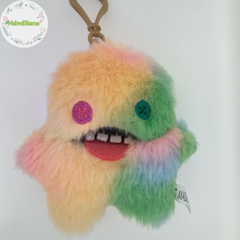 HdmEliana น่าเกลียดมอนสเตอร์ฟันเดิมของเล่นตุ๊กตา-ฟันตาเสือดาวพิมพ์ตุ๊กตาพวงกุญแจจี้ของขวัญร้อน TH - รูปที่ 6