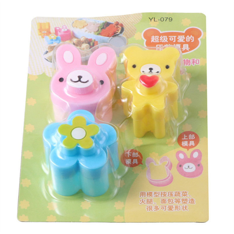 Model Bread Sandwich Animal Biscuit Biscuit Rice Ball Bento Model Cartoon Embosser Mold Wholesale MJ