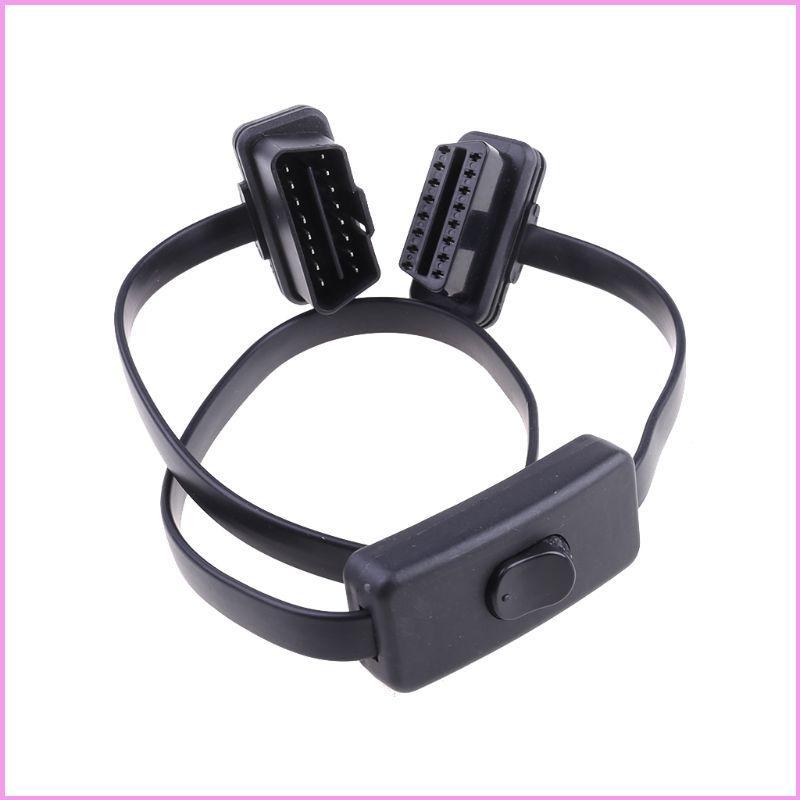 Cinn OBD2 อะแดปเตอร์รถ SUV 16 Pin OBDII ชายหญิงสายต่อเครื่องมือวินิจฉัย