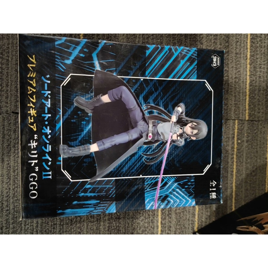 ราคาดี!ยี่ห้อใหม่เวอร์ชั่นญี่ปุ่น sega ดาบศิลปะออนไลน์ ggo Kirito กล่องด้านนอกเทป Aging แกะพลาสติกด้