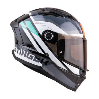 MT STINGER 2 G TEMPLO Full Face Motorcycle Helmet  | ECE CERTIFIED | Free Clear Visor