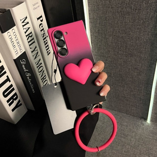 LUKEN สายโซ่มือถือ Black Rose Gradient Love Case สําหรับ Sam…