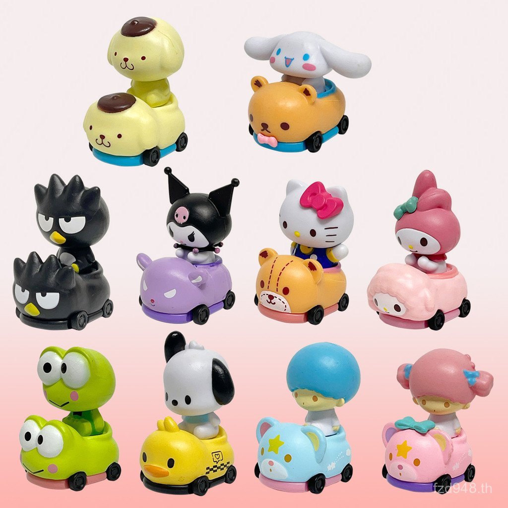 ซีรีส์รูปอินเทรนด์เล่นตุ๊กตาเล่นอินเทรนด์ Melody Cinnamon Dog เครื่องประดับรุ่นกันชนรถ Sanrio Kuromi