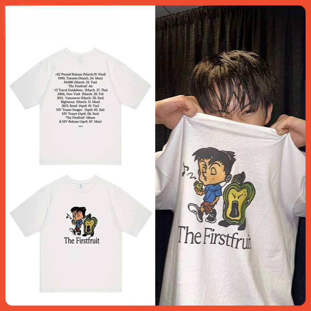 NEW [Csndice] NCT 127 MARK Album The Firstfruit Cotton T-shirt Unisex Korean FashionShort Sleeve TSh