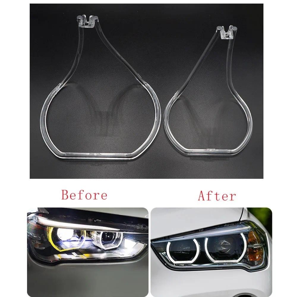 สําหรับ BMW X1 F48 F49 2016 2017 2018 2019 รถ DRL ไฟวิ่งกลางวันท่องเที่ยวแผ่นเปลี่ยนไฟหน้า Angel Eye