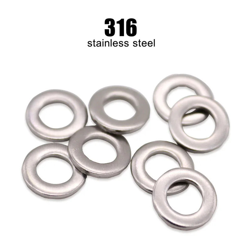 2/5/10/50pcs M1.6 M2 M2.5 M3 M3.5 M4 M5 M6 M8 M10 M12 M14 M16 M20 M24 GB97 A4 316 Stainless Steel Fl