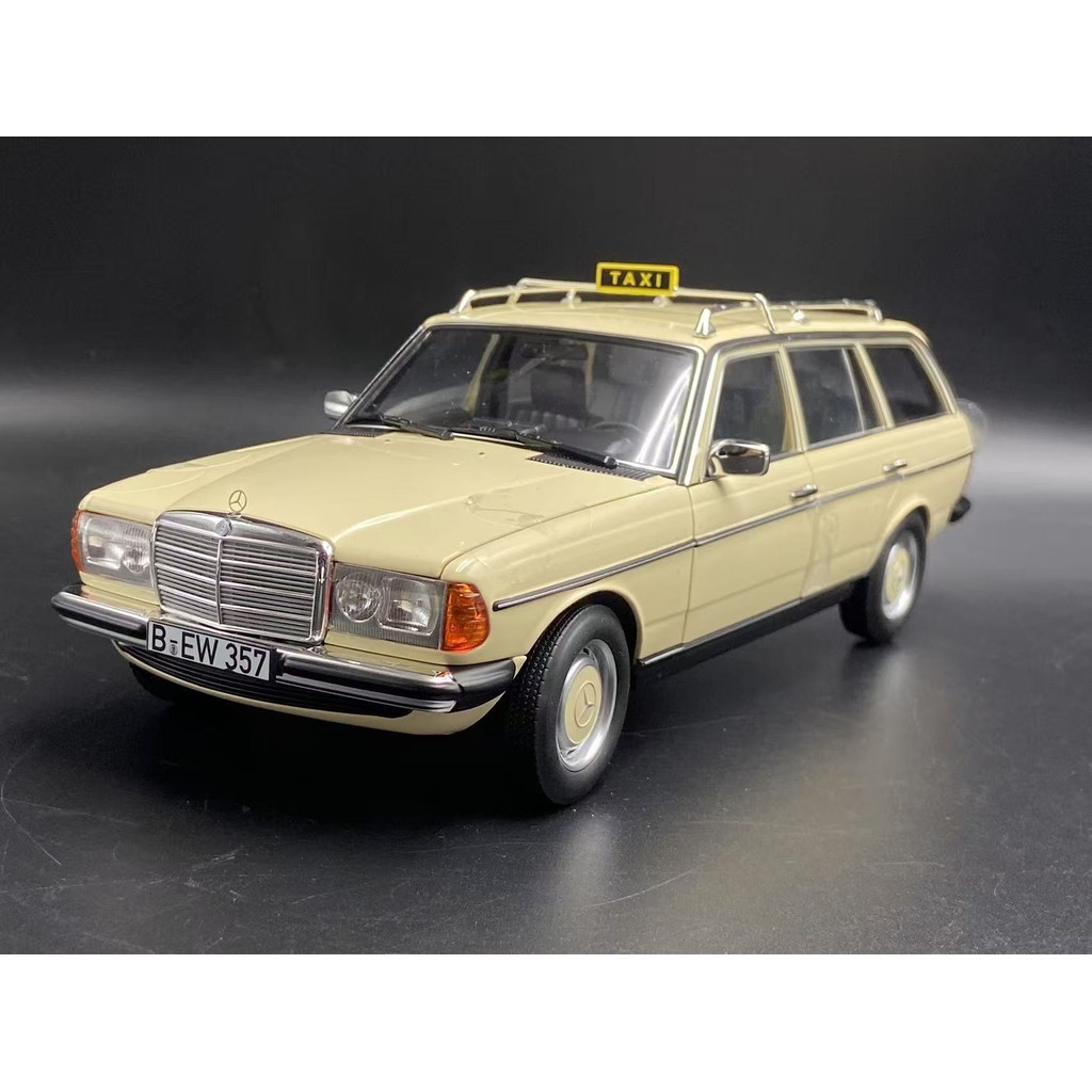 [สต๊อกพร้อม] Norev Norev 1: 18 Mercedes-Benz 200T Taxi Mercedes 200T S123 Kombi 1982 i Alloy Car Mod