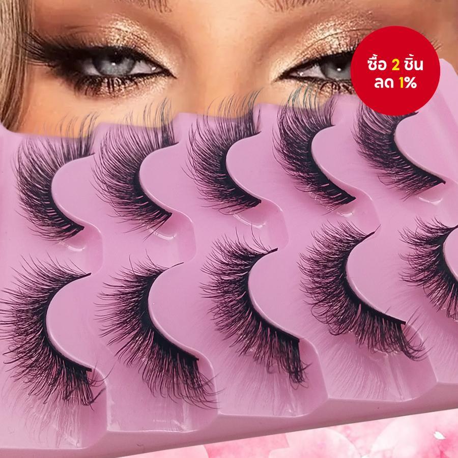 5 คู่ Mango-Inspired False Lashes: ยาว 0.63 นิ้ว, ดูธรรมชาติ, เพิ่มความกระจ่างใส Angel-สไตล์, ขยายตา