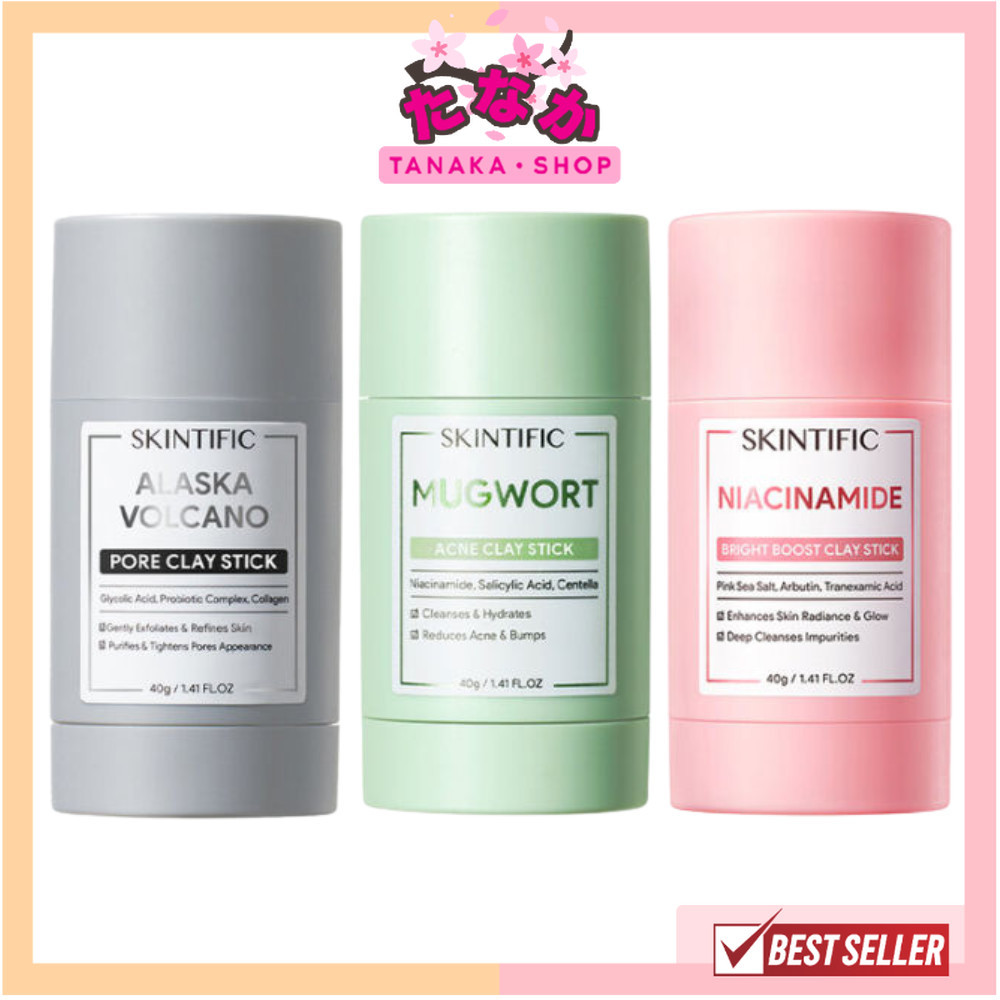 🔥แท้/ดีลสุดคุ้ม/ไลฟ์ทุกวัน🔥SKINTIFIC Clay Mask Stick 3 สูตร  ( Mugwort , Alaska Volcano , Niacinamid