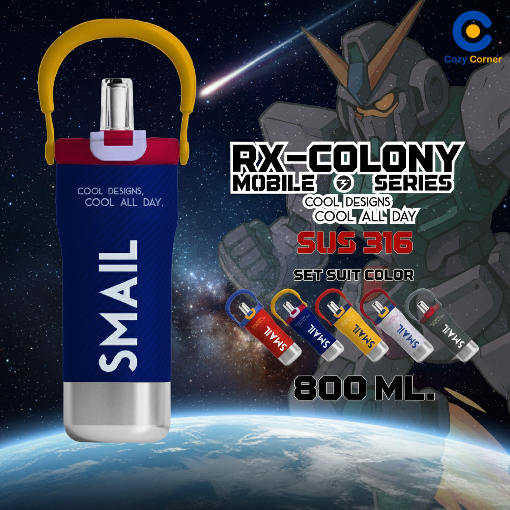 แก้วเก็บความเย็น 800ML Smail Tumbler SUS316 เก็บอุณหภูมินาน ฝาDouble Lock พกพาง่าย แก้วน้ำ แก้วเยติ