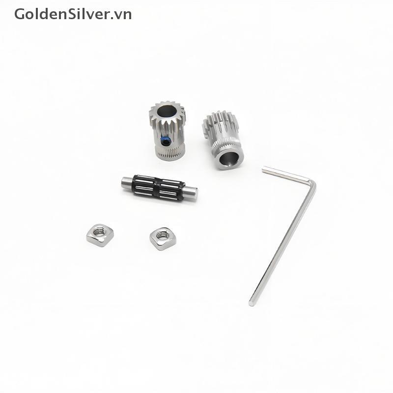 GoldenSilver 1 ชุด 3d อุปกรณ์เสริมเครื่องพิมพ์ Dual Drive Gear Extruder Kit Clond Btech อัพเกรดสําหร