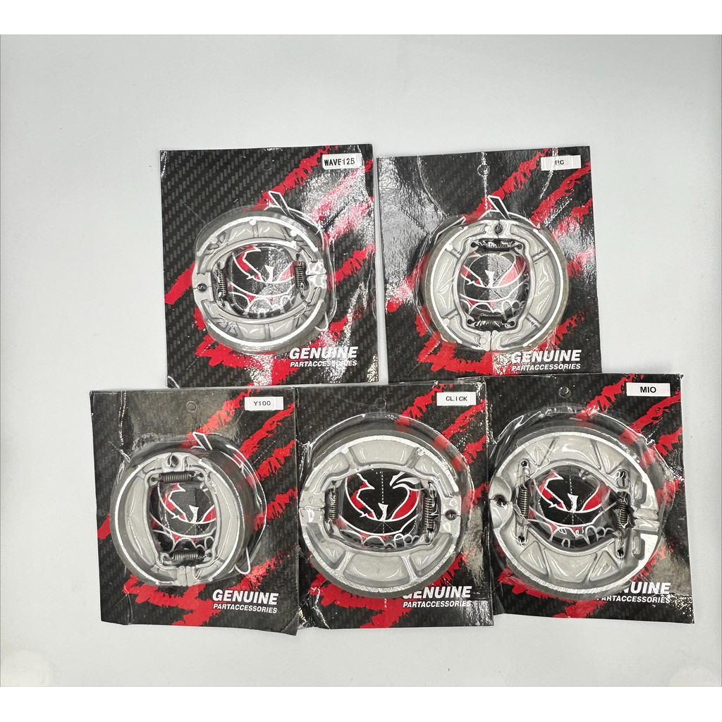 ผ้าเบรคดั้มหลัง HONDA/YAMAHA (1คู่) ใส่กับรถ เวฟได้ทุกเวฟ ดรีมได้ทุุกดรีม Wave Click Mio RC Y100