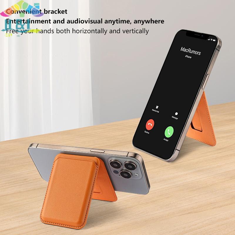 H&L Nov Magnetic สําหรับ Magsafe กระเป๋าสตางค์หนังสําหรับ IPhone 16 15 14 13 Pro Max Hide Phone Stan