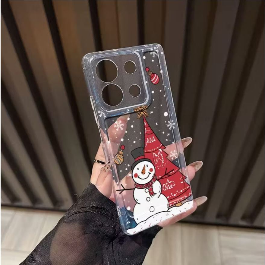 เคส TPU โปร่งใส SNOWMAN MOTIF SUITABLE สําหรับ Mi10T/Mi10T Mi11 LITE/PRO/Mi13T/13T PRO/6A/8/8A PRO/R