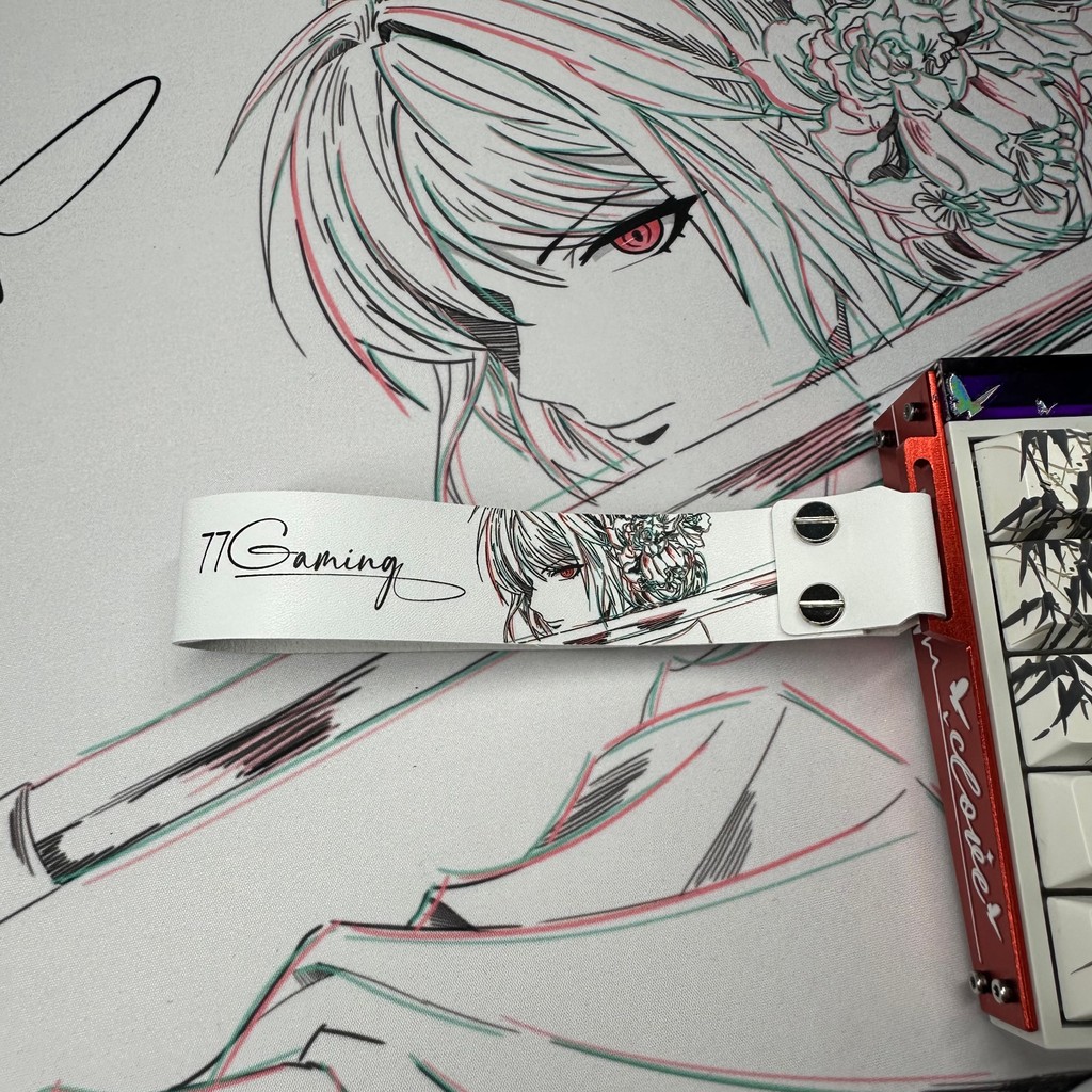 Sakura Dance Special Edition Universal ที่กําหนดเองคีย์บอร์ดริบบิ้นจี้หนังไมโครไฟเบอร์ made68/84/ATK