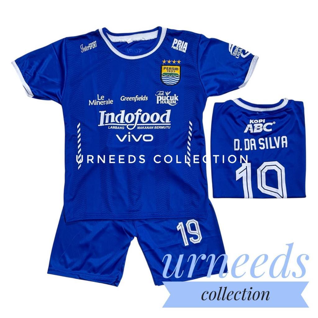PEROSPERO - / ใหม่ล่าสุด PERSIB BLUE DAVID DA SILVA KIDS ชุดเสื้อฟุตบอล / ชุดเสื้อกีฬา BOYS