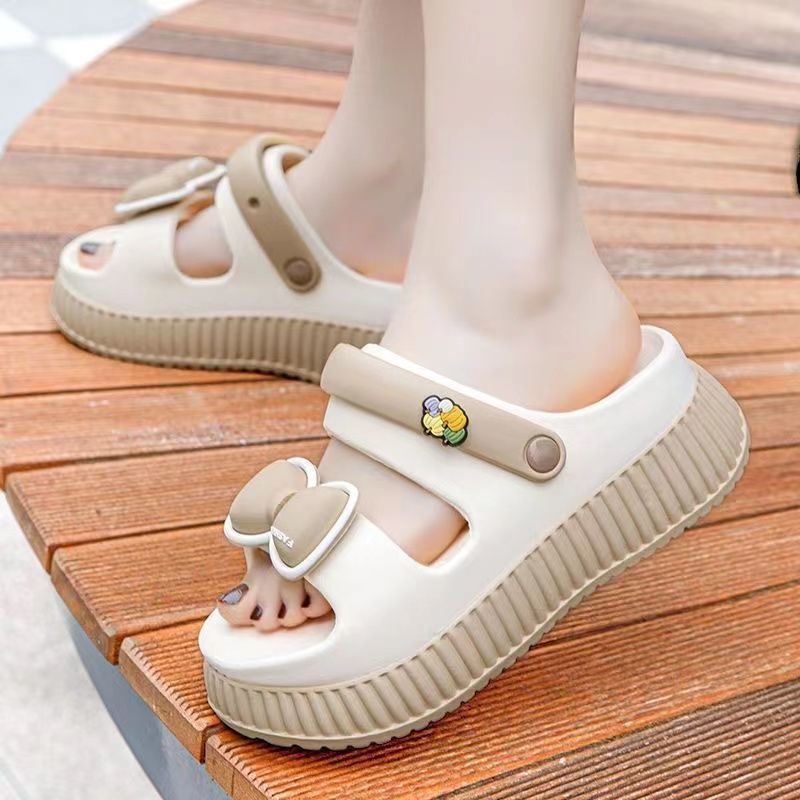 女士凉鞋厚底外出女士拖鞋夏季居家浴室室内防滑潮流运动防臭Women's Sandals Platform Sole Out Slippers for SummerMR YvOzTXnKga1130