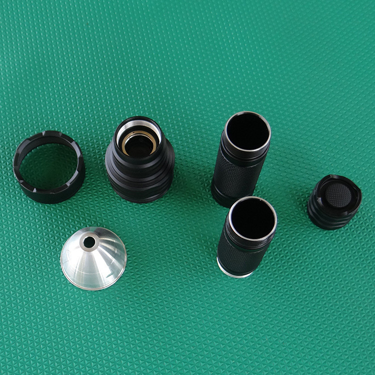 Haoguangjing ไฟฉายพร้อมสต็อก 21700 แบตเตอรี่ลิเธียมไฟฉายกําลังสูงอลูมิเนียมอัลลอยด์การประมวลผลเชลล์ข