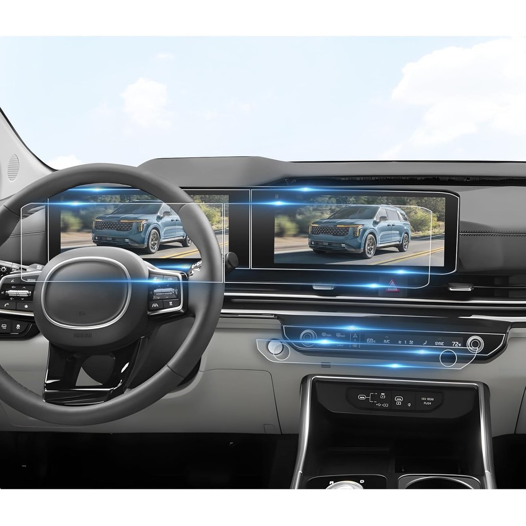 BIBIBO สําหรับ 2025 2026 Kia Carnival ป้องกันหน้าจอ 2025 2026 Kia Carnival (LX/LXS/EX/SX/SX Prestige