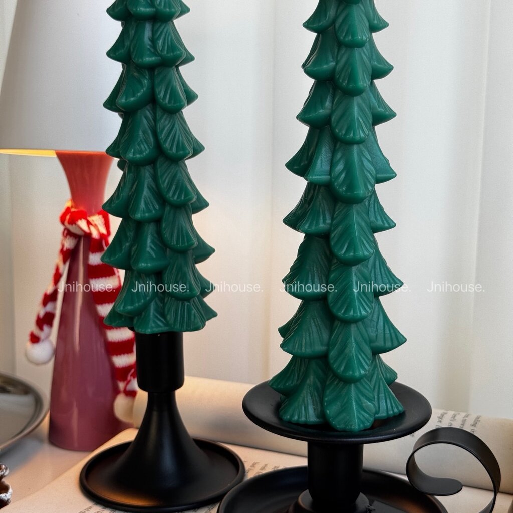 [พร้อมส่ง] Jnihouse : ไฟเทียนแท่งเขียว (LED Christmas Tree Candle) - รูปที่ 6