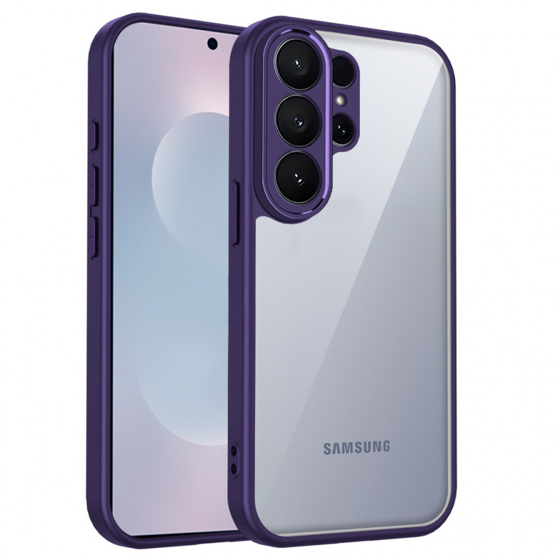 Luxury Matte อะคริลิคโปร่งใสเคสโทรศัพท์สําหรับ Samsung S26 Ultra Plus S25 FE Edge S25 S24 S23 Ultra 