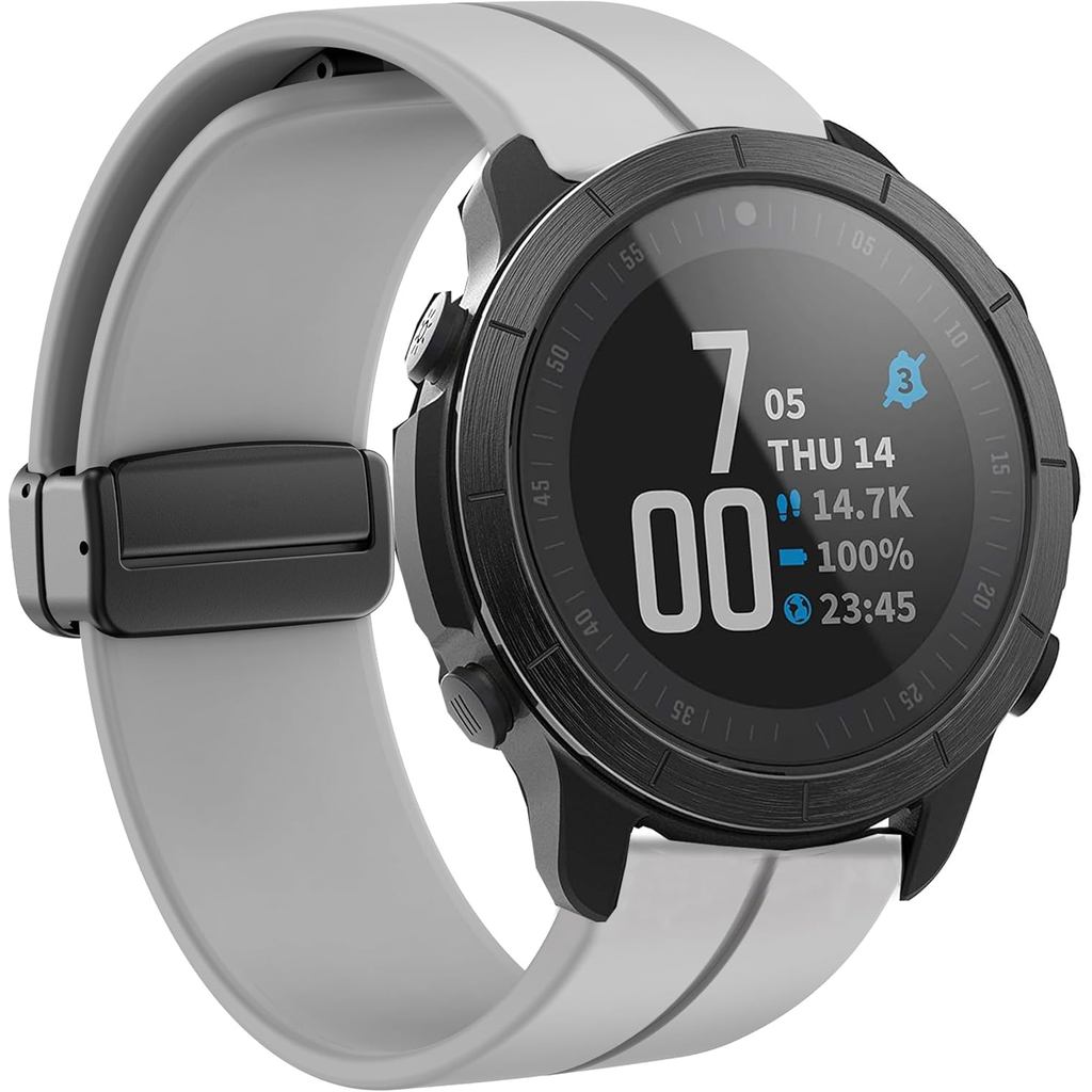 Lamshaw ใช้งานร่วมกับปัญญา Wahoo ELEMNT Rival Band, ซิลิโคนกีฬาสายรัดข้อมือสายรัดสําหรับ Wahoo ELEMN