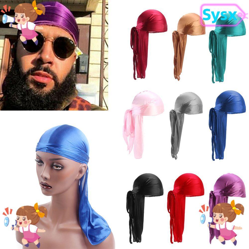 SYSX Bandana Elastic Fashion Chemo Cap Cancer Head Scarf Pre-Tied Pirate Hat