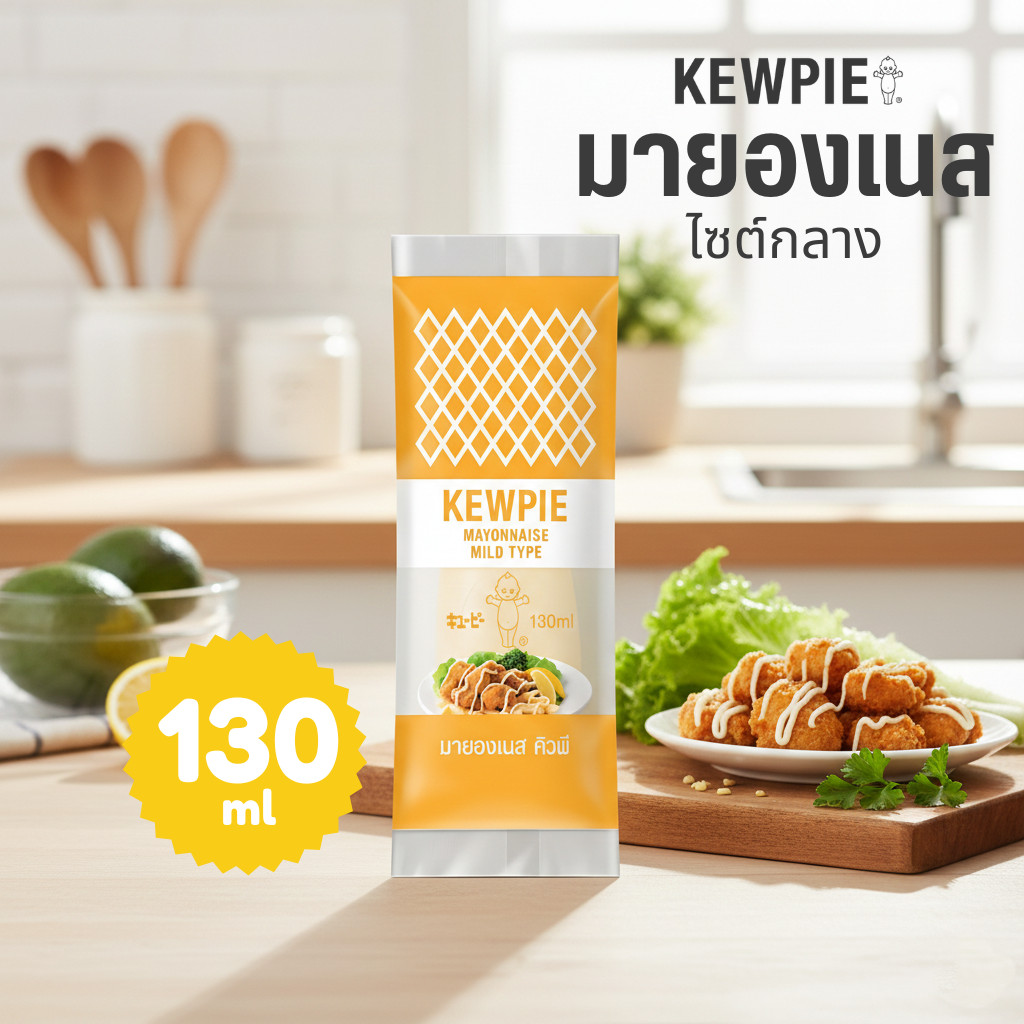 KEWPIE มายองเนส MILD TYPE 130 มล.
