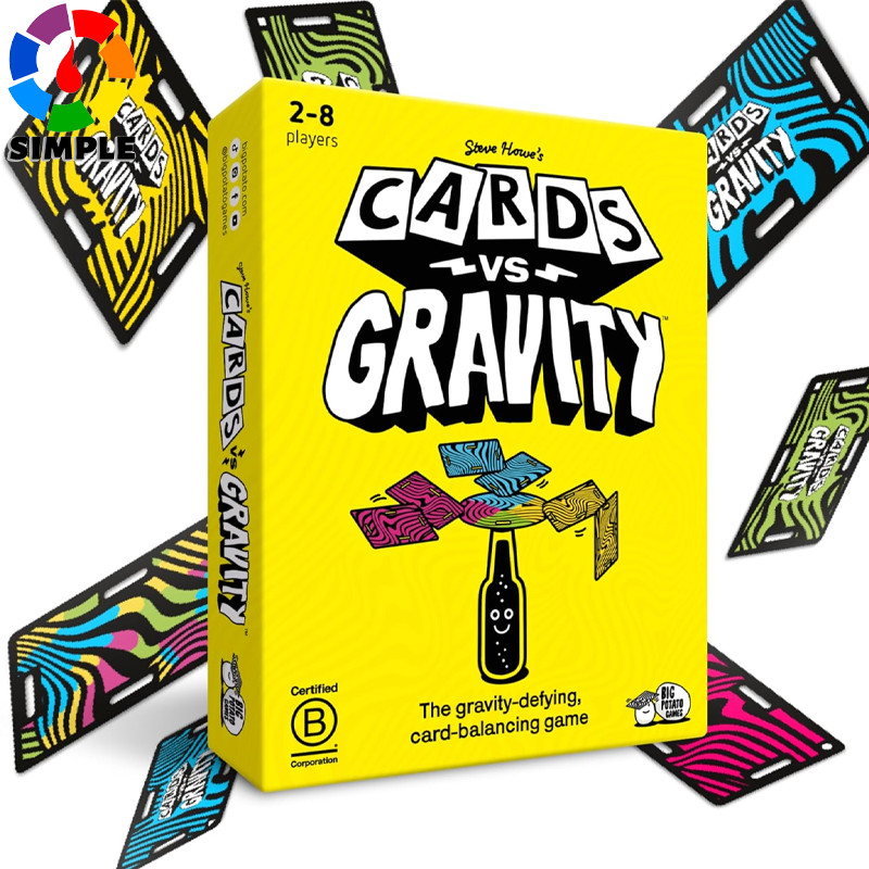 Big Potato Cards vs Gravity: Ultimate Stacking & Balancing Card Game | Holidays & Game Nights | 2-4 Players