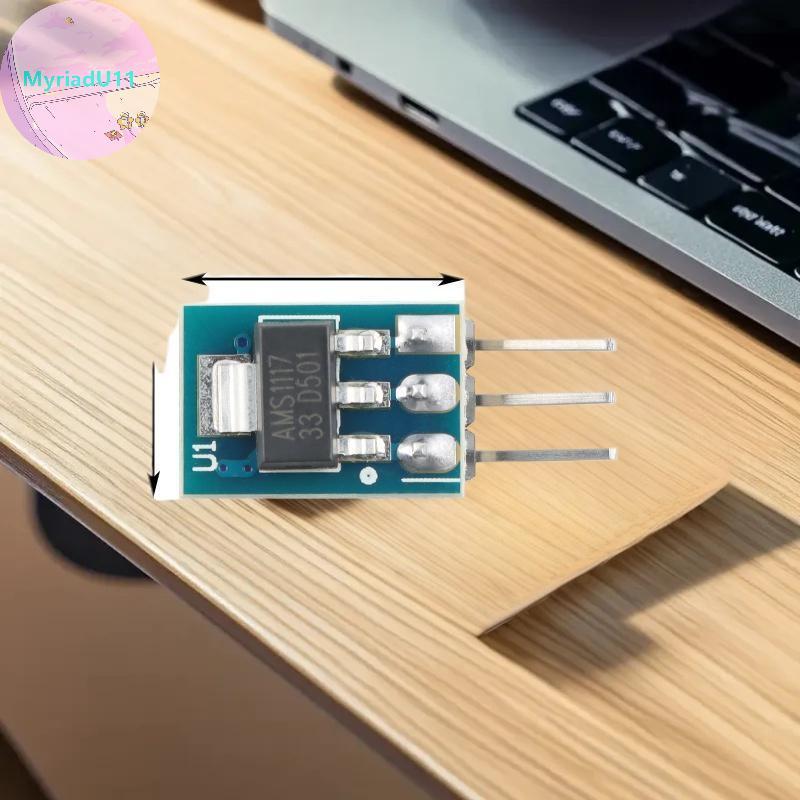 MyriadU 1/3/5 ชิ้น AMS1117-3.3 LDO Linear Regulator Board 800mA AMS1117 3.3 โวลต์โมดูล DIY อุปกรณ์เส