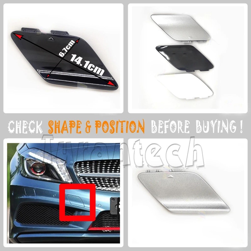 1768851022 สําหรับ 13-15 Mercedes A W176 พร้อม AMG แพคเกจรุ่นด้านหน้า TOW COVER A160 A180 A200 A220 