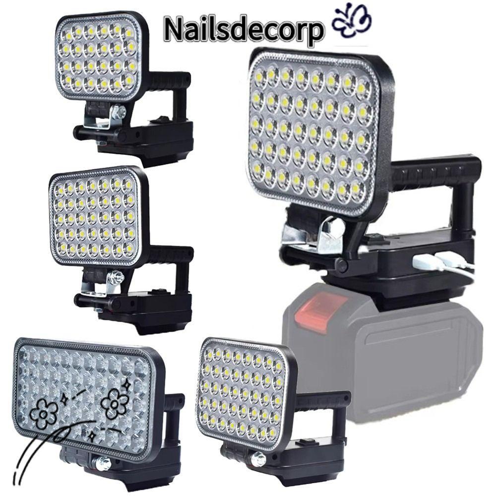 NAILS โคมไฟ LED กันน้ำ พร้อมแบตเตอรี่ลิเธียม หลากหลายขนาด 3/4/5/8 นิ้ว ส่องสว่างสูง พกพาสะดวก เหมาะส