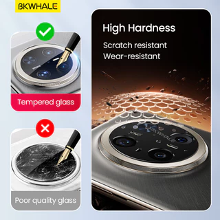 BKWHALE HD กล้อง Protector กระจกนิรภัยสําหรับ Huawei Mate80 Mate70 Mate60 Pro + Nova14 Nova13 Nova12 Ultra Honor 200 300 Magic7 Pro เต็มหน้าจอครอบคลุมเลนส์ใสฟิล์มป้องกัน