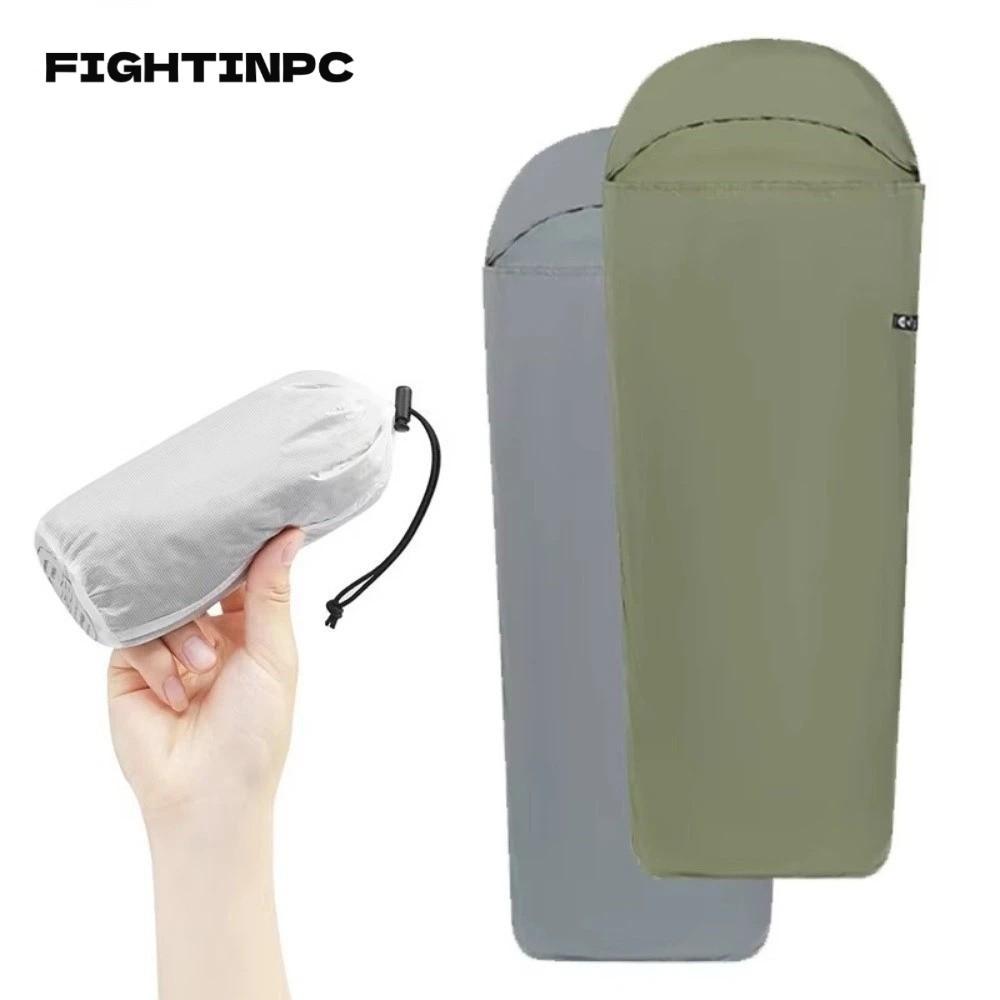 ถุงนอน FIGHTINPC, ไนลอนด้านใน Liner ถุงนอน, กลางแจ้งเดี่ยวโรงแรม Warm Ultralight Camping แผ่นท่องเที