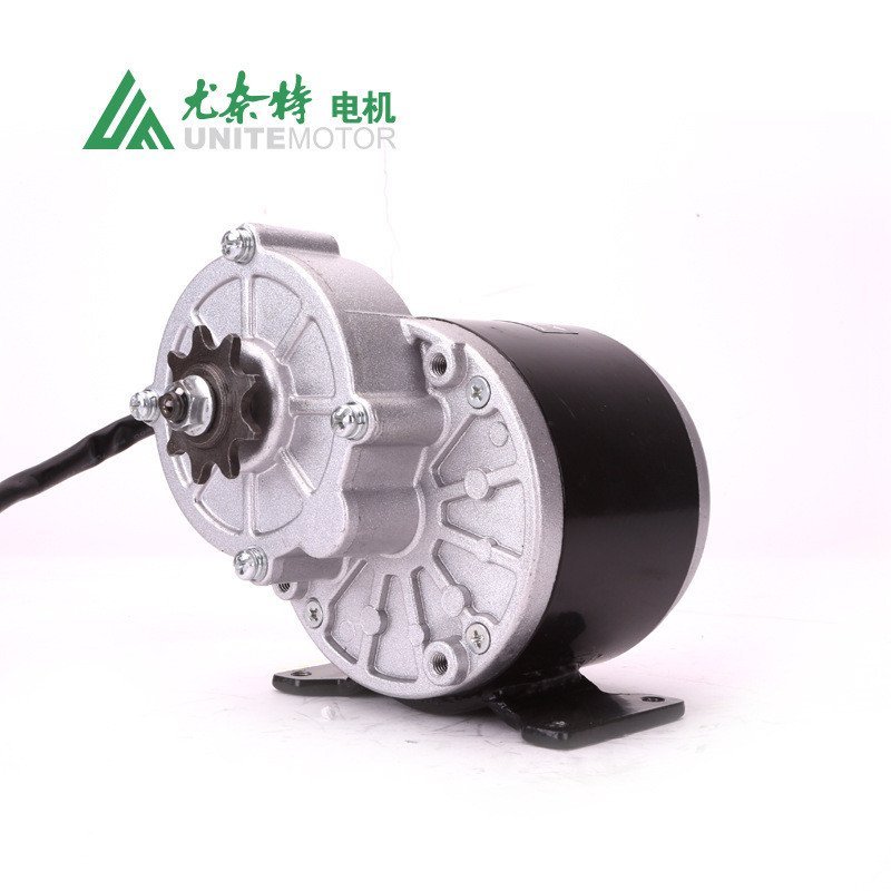 Eunite มอเตอร์แม่เหล็กถาวร DC เกียร์ความเร็วแปรงมอเตอร์เครื่องจักรการเกษตรเครื่องกําเนิดไฟฟ้า 250W24