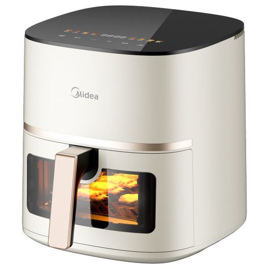 หม้อทอดไร้น้ำมัน Midea รุ่นใหม่ ไม่ต้องพลิกกลับหน้า มัลติฟังก์ชั่น