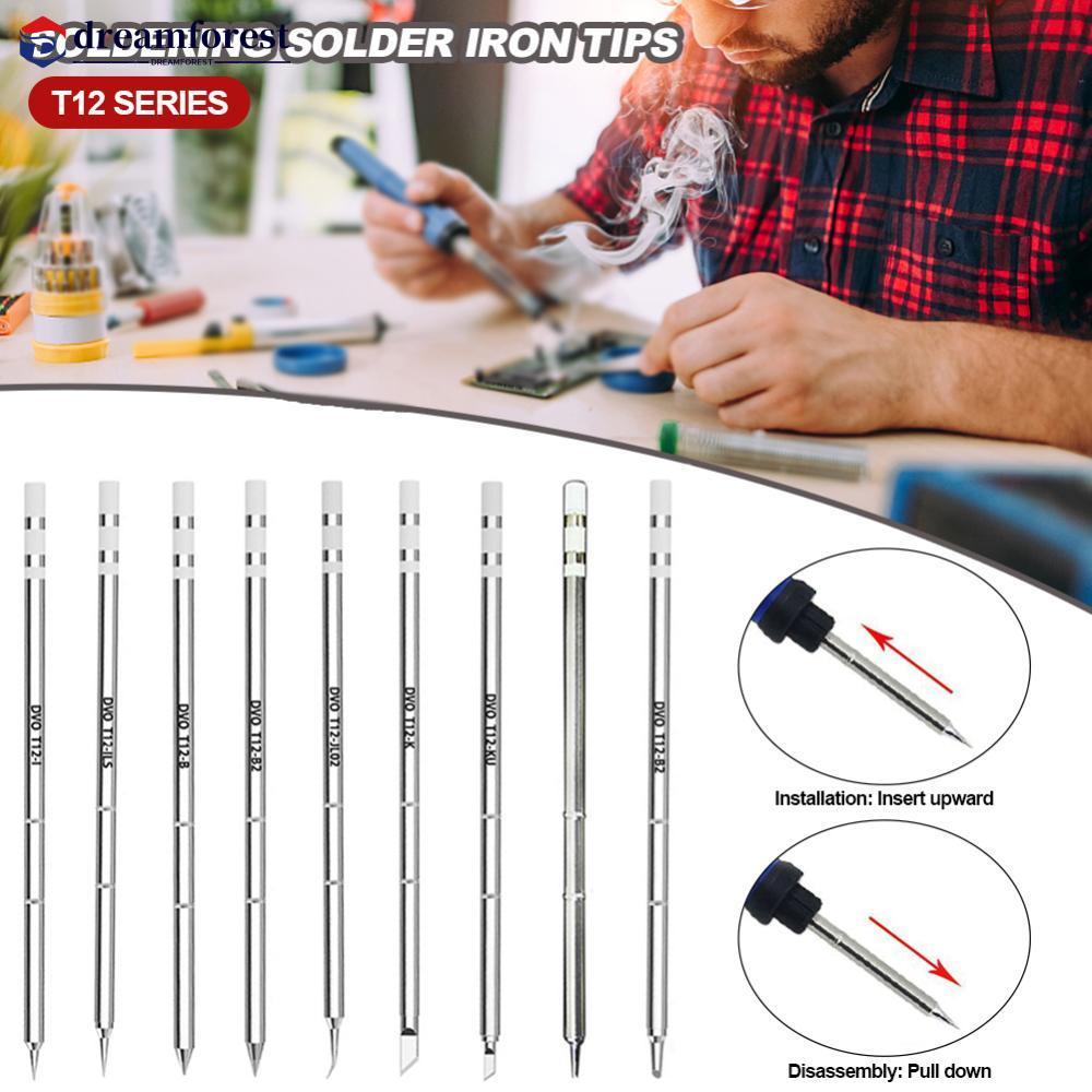 DFS T12 หัวแร้งเคล็ดลับ T12-K KU Series ปลายเหล็กสําหรับ Hakko FX951 STC & OLED หัวแร้งไฟฟ้า