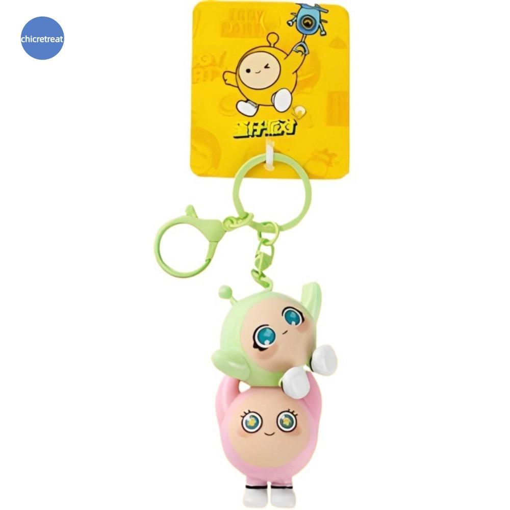 CHICRETREAT Eggy Party พวงกุญแจ,การ์ตูนน่ารัก Eggy Party กระเป๋าจี้,จี้กุญแจรถอะนิเมะเกมกระเป๋าเป้สะ
