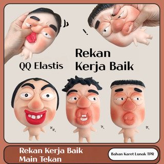 Gadget Aneh dan Unik Mainan Pereda Stres Boneka Masker Rembes Cepat Kembali Mainan Lucu Barang Panas