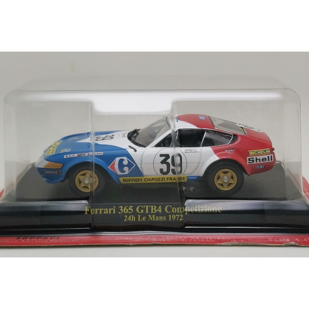 [คลังสินค้าพร้อม] IXO 1/43 Ferrari 365GTB/4 Daytona รถโมเดลรถ 1972 Le Ming 24 ชั่วโมง Endurance Cham